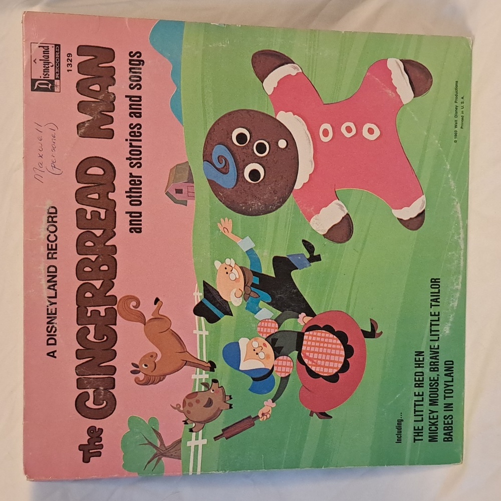 A Disneyland Record 1969 The Gingerbread Man, Other Stories And Songs 1329